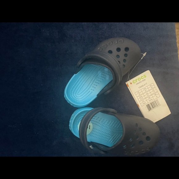 Navy Blue and light blue crocs - Picture 2 of 2